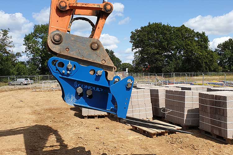 conquip fork attachment for excavator