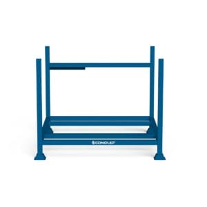Edge Protection Stillage, blue render, white BG