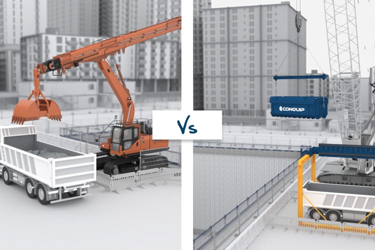 BulkX Bin Vs Clamshell Excavator