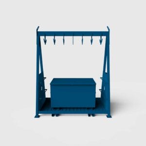 chain storage rack with toolbox