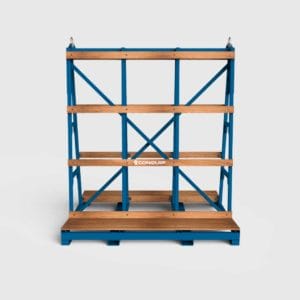 large glass stillage