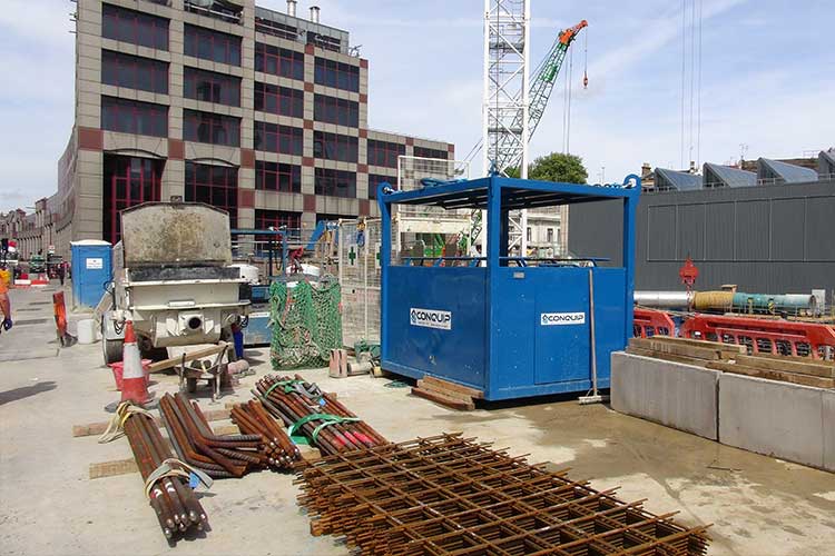 conquip man cage for construction