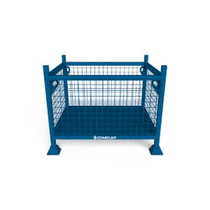 steal stillage with mesh sides for storage of materials