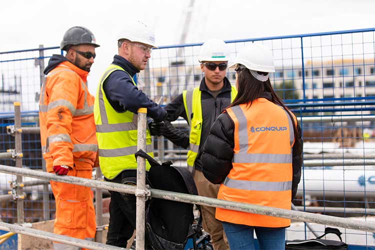 conquip engineers providing on site support at UCLE Marshgate project, collaboration with Morrisroe