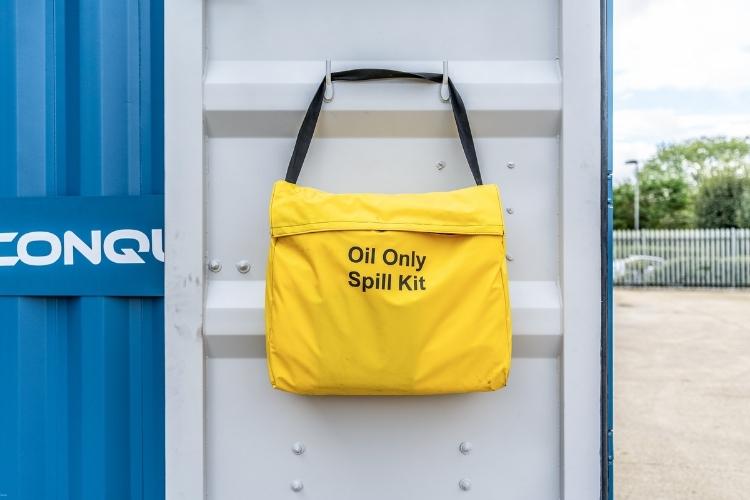 fuel storage with spill kit