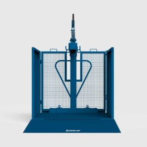 crane forks cage from a front view with crane forks