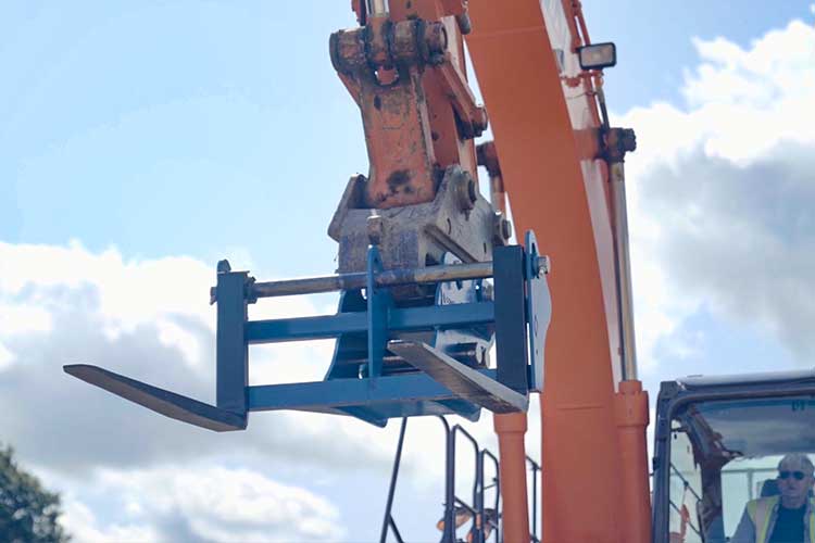 conquip excavator forks attachment